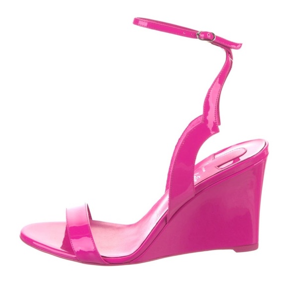 Christian Louboutin Patent Leather Wedges